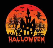 Halloween-T-Shirt-Design vektor