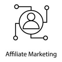 Internet und Digital Marketing Linie Symbole vektor