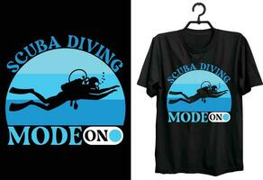 dykning dykning t-shirt design. rolig gåva Artikel dykning dykning t-shirt design för Allt människor och dykning dykning älskare. vektor