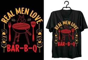 bbq t-shirt design. rolig gåva Artikel bbq t-shirt design för Allt människor och bbq älskare. grillning t-shirt design. vektor