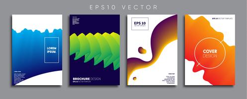 Minimale Vector-Cover-Designs. Zukünftige Plakatschablone. vektor