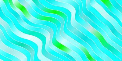 hellblaues, grünes Vektorlayout mit Kreisbogen. bunte Illustration, die aus Kurven besteht. Smartes Design für Ihre Werbeaktionen. vektor