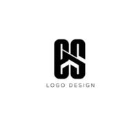 es Initiale Brief Logo Design vektor