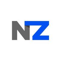 nz Unternehmen Name Illustration Monogramm. vektor