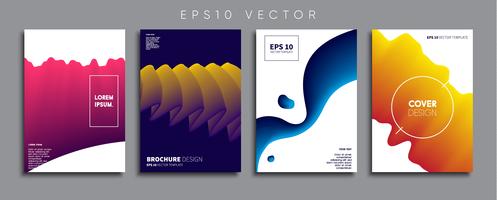 Minimale Vector-Cover-Designs. Zukünftige Plakatschablone. vektor