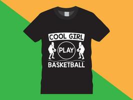 Jahrgang Basketball t Hemd Design vektor