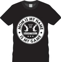 Jahrgang Basketball t Hemd Design vektor