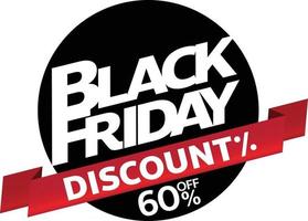 Blackfriday Sale Shop Promotion Tag Design für Marketing vektor