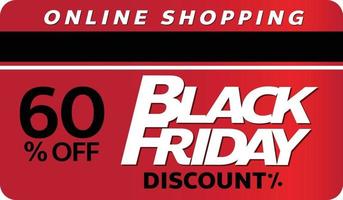 Blackfriday Sale Shop Promotion Tag Design für Marketing vektor