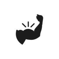 einstellen Symbol Sport Fitness. solide Glyphe Stil Symbol vektor