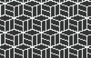 svart vit mönster bakgrund i pixel konst stil vektor