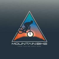 Mountainbike-Logo-Vektor vektor