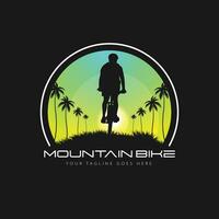 Mountainbike-Logo-Vektor vektor