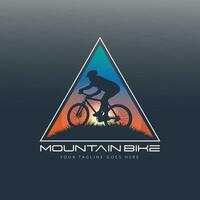 Mountainbike-Logo-Vektor vektor