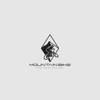 Mountainbike-Logo-Vektor vektor