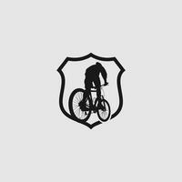 mountainbike logotyp vektor