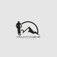 Mountainbike-Logo-Vektor vektor