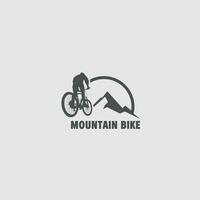 Mountainbike-Logo-Vektor vektor