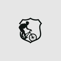 Mountainbike-Logo-Vektor vektor