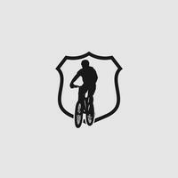 Mountainbike-Logo-Vektor vektor