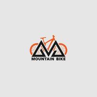 mountainbike logotyp vektor