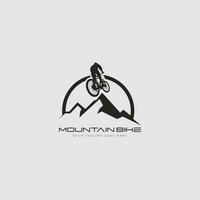 Mountainbike-Logo-Vektor vektor