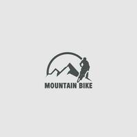 mountainbike logotyp vektor