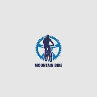 Mountainbike-Logo vektor