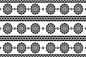 stam- etnisk mönster i svart och vit Färg. design för bakcground eller ram vektor