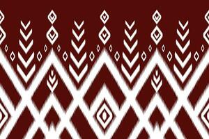 Ikat geometrisches Folklore-Ornament. Stammes-ethnische Vektorstruktur. Nahtloses Streifenmuster im aztekischen Stil. figur stammesstickerei. indisch, skandinavisch, gyp sy, mexikanisch, volksmuster.ikat-muster vektor