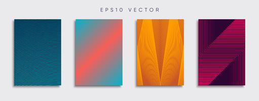 Minimale Vector-Cover-Designs. Zukünftige Plakatschablone. vektor