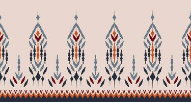 skön etnisk abstrakt ikat konst. sömlös mönster i stam, folk broderi, och mexikansk style.aztec geometrisk konst prydnad print.design för matta, tapet, Kläder, omslag, tyg, omslag. vektor