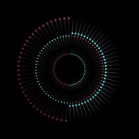 futuristisk abstrakt blå röd gradient våglinje vektor med memphis på svart bakgrund, tik tok digital dynamisk elegant kontrastflöde, teknologikoncept för webb, affisch, kortmall designmall