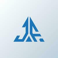 jf Brief Logo kreativ Design. jf einzigartig Design. vektor