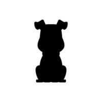 Hund Silhouette Symbol Illustration Vorlage zum viele Zweck. isoliert auf Weiß Hintergrund vektor