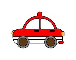 Taxi Auto Vektor Illustration Vorlage zum viele Zweck. Zeichnung Lektion zum Kinder. Vektor Illustration