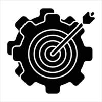 Tor Glyphe Symbole Design Stil vektor