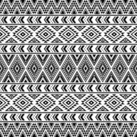 aztekisch Stammes- traditionell Hintergrund. nahtlos ethnisch Muster im schwarz und Weiß Farben. Design zum Textil, Stoff, Kleidung, Vorhang, Teppich, Batik, Ornament, Hintergrund, Verpackung, Papier. vektor