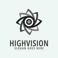 hoch Vision Logo Vektor Illustration Design