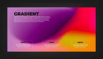 modern Hintergrund Design mit Gradient und Korn Textur. minimalistisch Gradient Hintergrund mit geometrisch Formen zum Webseite Design, Landung Buchseite, Hintergrund, Banner, Poster, Flyer, und Präsentation vektor