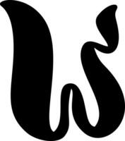 Anzeige Flüssigkeit Vektor Schriftart Brief w Alphabet. Hauptstadt Brief Schrift ABC Element zum Sozial Medien, Netz Design, Poster, Banner, Gruß Karte