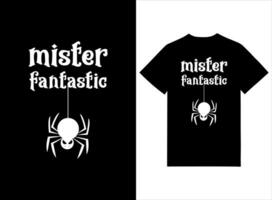 halloween t-shirt design - mister fantastisk vektor