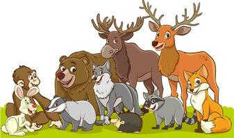 Vektor Illustration von Wald Tier