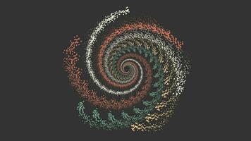 abstrakt spiral boll stänk bakgrund i data cykel stil. detta kreativ stil bakgrund för din kreativ projekt. du kan använda sig av den som en baner. vektor
