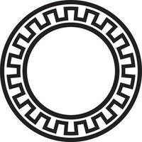 Vektor runden schwarz einfarbig jüdisch National Ornament. Star von David. semitisch Volk Kreis, Muster. israelisch ethnisch Zeichen, Ring