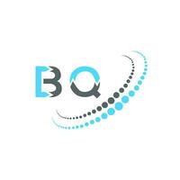 bq brev logotyp kreativ design. bq unik design. vektor