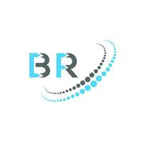 br Brief Logo kreativ Design. br einzigartig Design. vektor