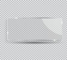 glas transparens ram vektorillustration vektor