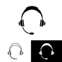 headsetet ikon, headsetet logotyp. vektor illustration logotyp mall för många ändamål. isolerat på vit bakgrund