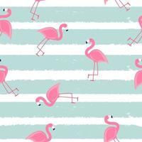 niedliche nahtlose Flamingo-Mustervektorillustration vektor